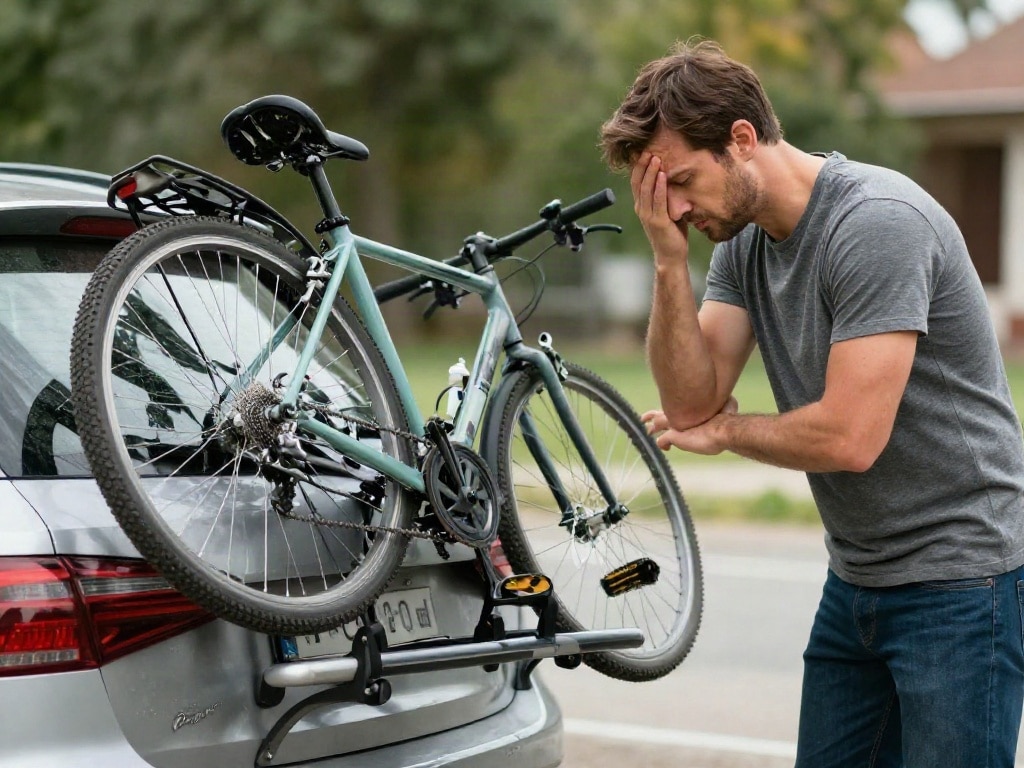 Fahrrad vom Fahrradträger gestohlen