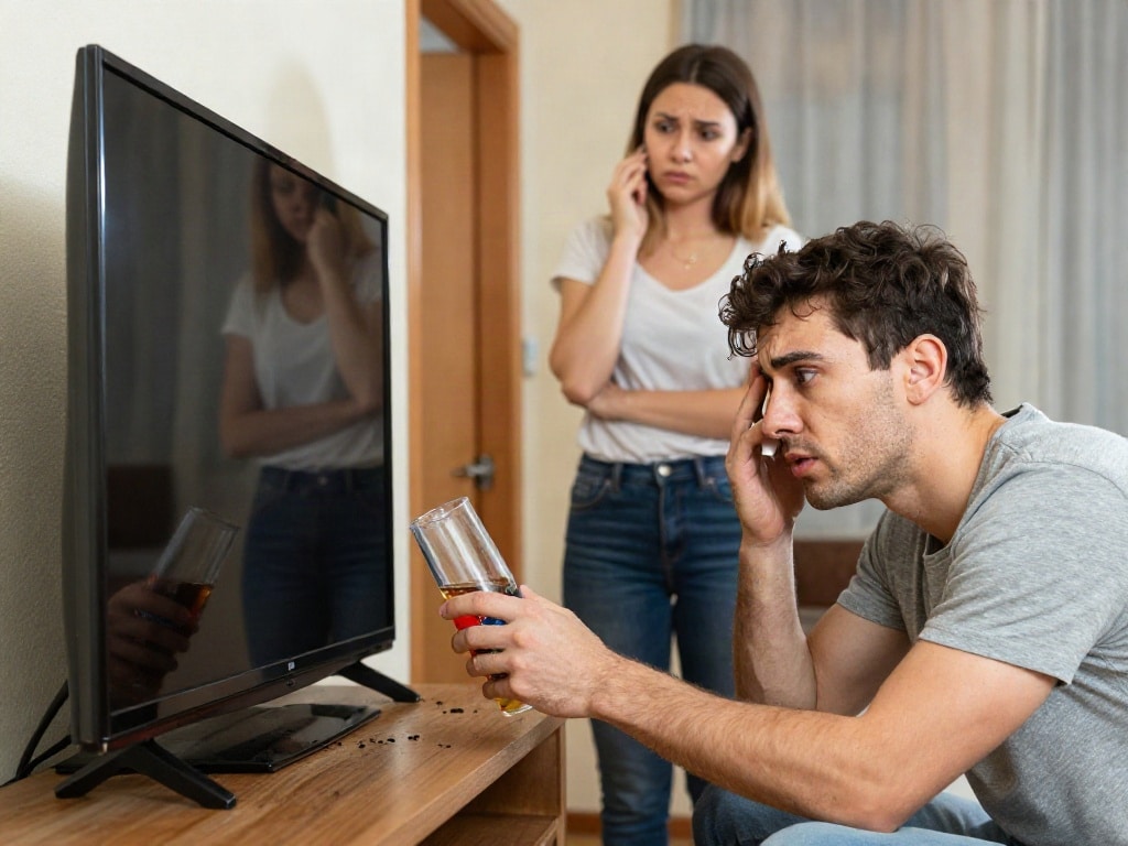 fremden Fernseher kaputt gemacht