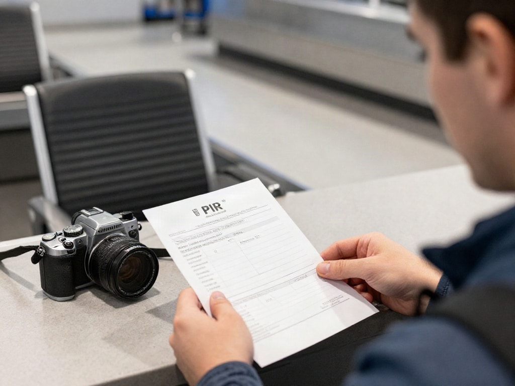 Kamera im Flugzeug beschädigt