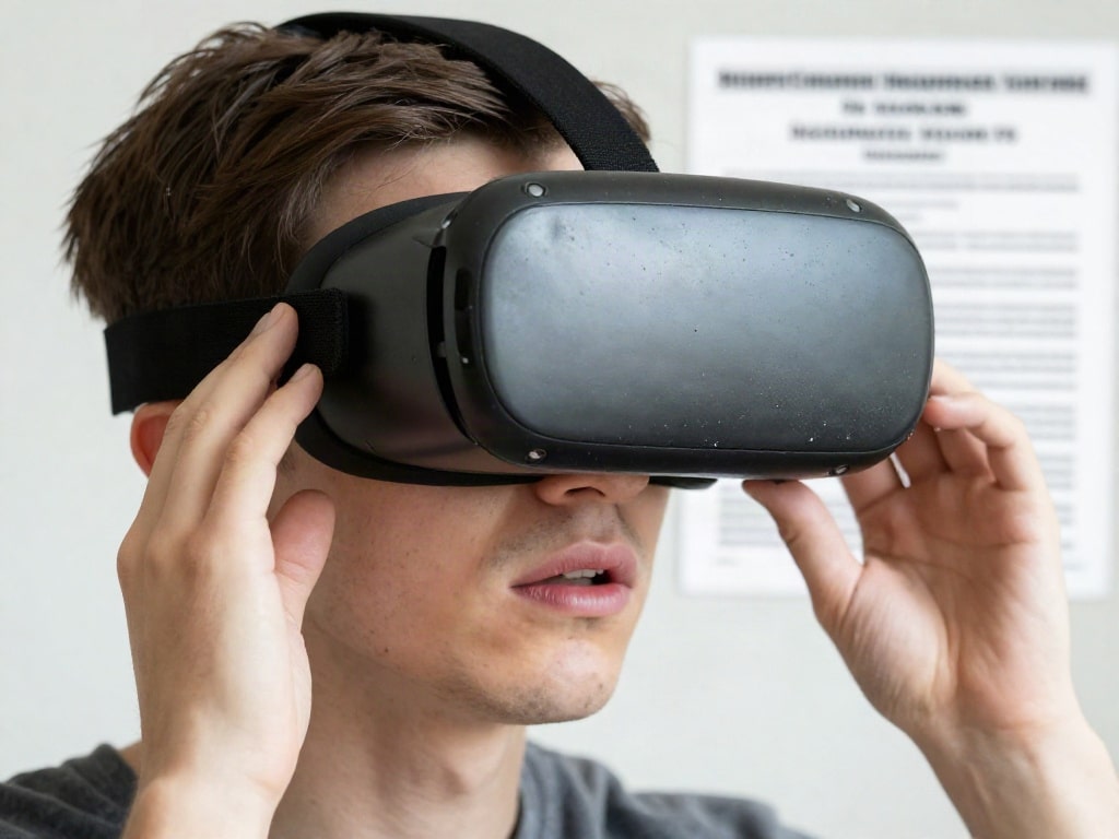 VR Brille Sturzschaden